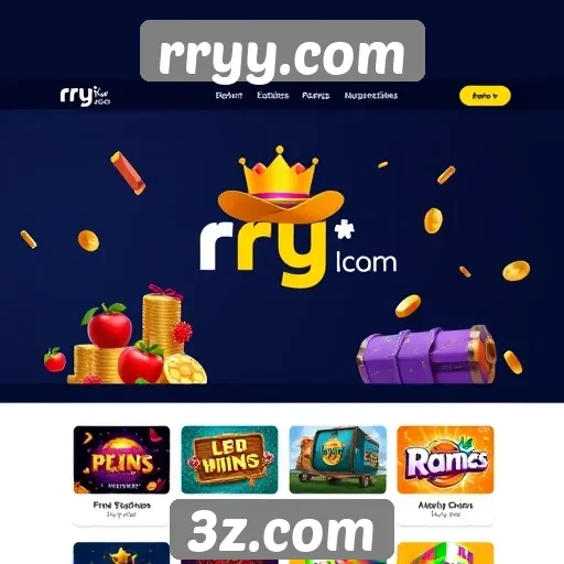 Novidades no design do site de jogos rryy.com